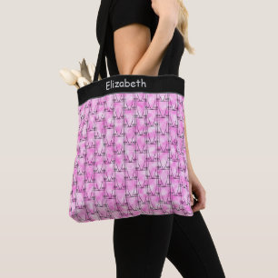 Cute Silhouette, modern Rosa Tygkasse