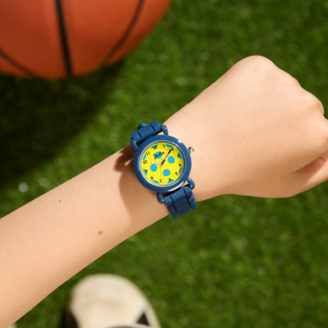 Cute silicone-pickleball-klocka för sportbarn armbandsur (Handled)
