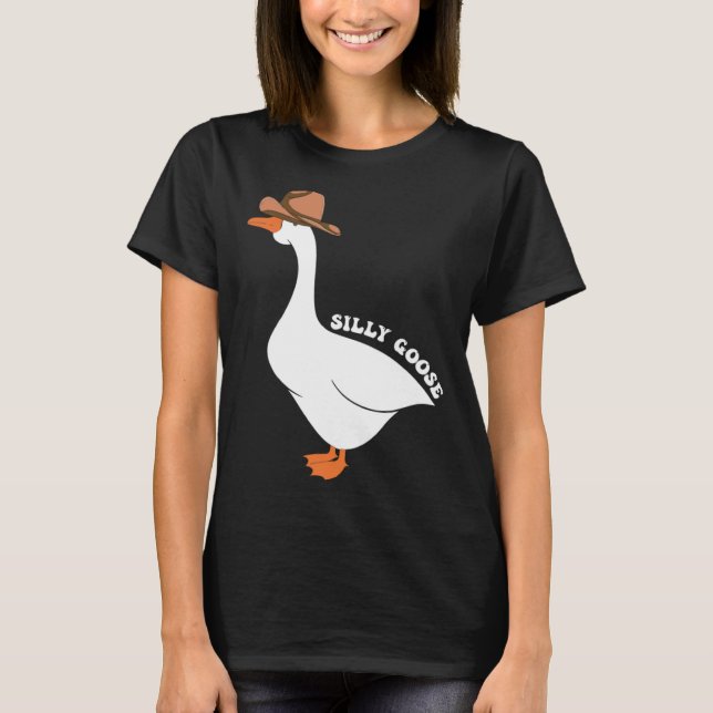 Cute Silly Goose Ugly Xmas  Goose Trendy Clothing T Shirt (Framsida)