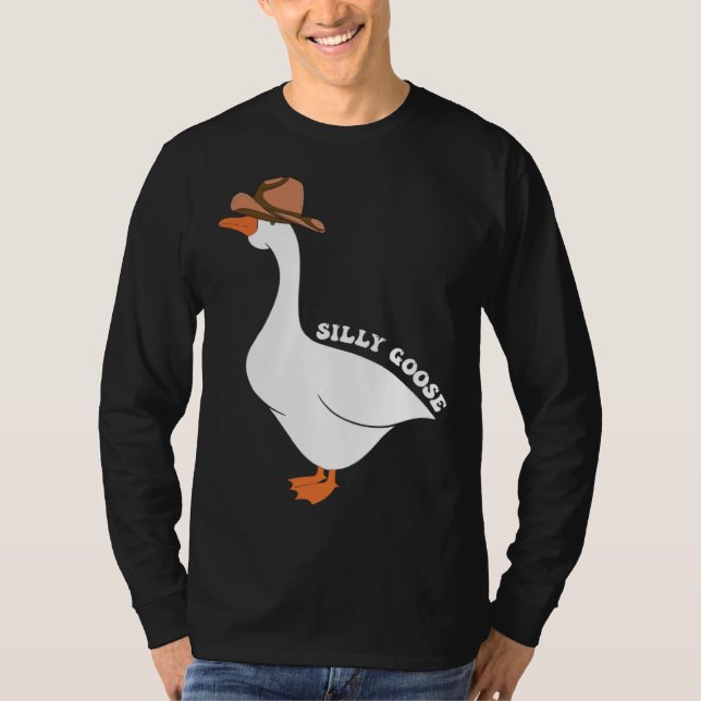 Cute Silly Goose Ugly Xmas  Goose Trendy Clothing T Shirt (Framsida)