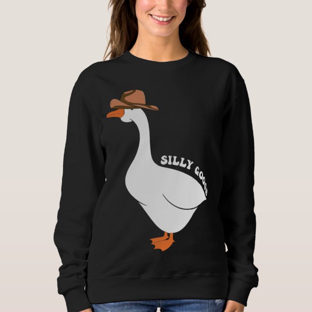 Cute Silly Goose Ugly Xmas  Goose Trendy Clothing T Shirt (Framsida)