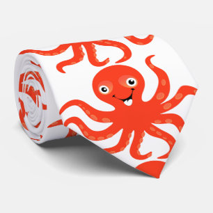 Cute Silver Orange Octopus Slips