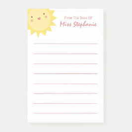 Cute Simone Sunshine från lärarens skrivbord Post-it Block