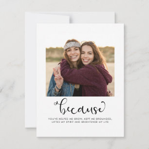 Cute Simple, blir du mitt Bridesmaid Photo