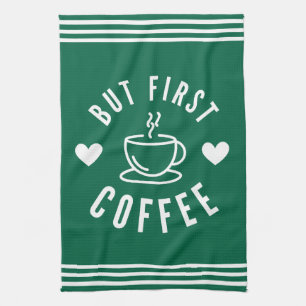 Cute Simple but First Coffee Kitchen Towels Kökshandduk