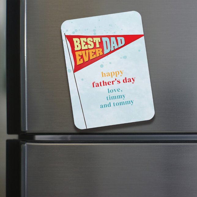 Cute Simple Fars dag Pennant Bästa någonsin Pappa Magnet (Skapare uppladdad)