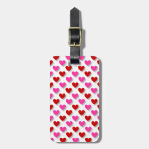 Cute Simple Heart Mönster Bagagebricka