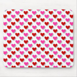 Cute Simple Heart Mönster Musmatta