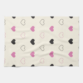 Cute Simple Heart Pattern Kökshandduk