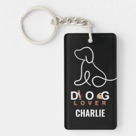 Cute simple hund älskare personlig namn och foto