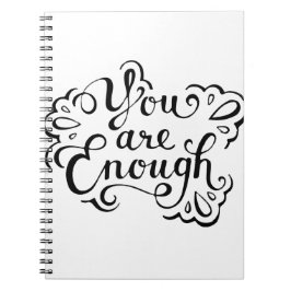 Cute Simple Inspirational Quote Anteckningsbok Med Spiral