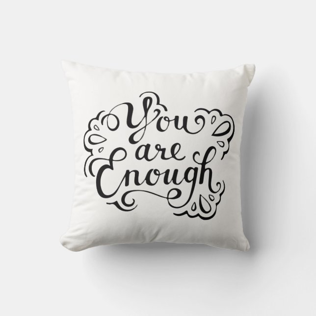 Cute Simple Inspirational Quote Kudde (Framsida)