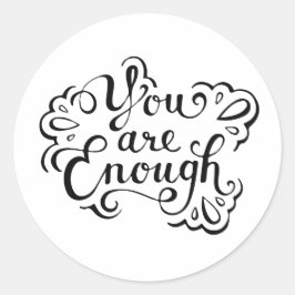 Cute Simple Inspirational Quote Runt Klistermärke