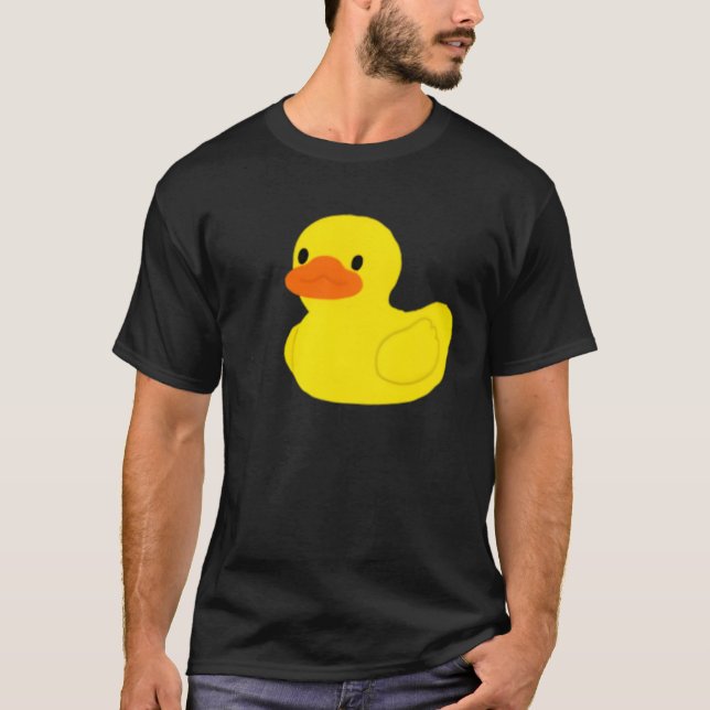 Cute Simple Little Gult Rubber Ducky Anka Graphi T Shirt (Framsida)