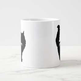 Cute SImple Modern Cat Mamma Jumbo Mugg