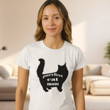 Cute SImple Modern Cat Mamma Shirt