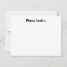 Cute Simple Modern Play Avslappnad Black Script