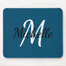 Cute Simple Monogram Inledande marin i Namn Mörk B