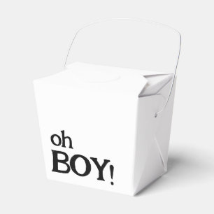 Cute Simple Oh Boy Baby Shower Presentaskar