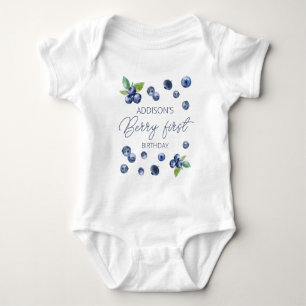 Cute Simple Red Blueberry Sweet 1:a födelsedagen T Shirt
