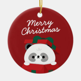 Cute Simple Roligt God jul Julgransprydnad Keramik