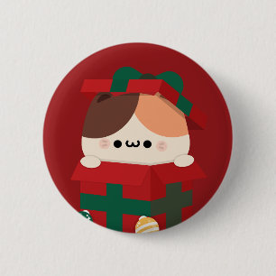 Cute Simple Roligt God jul Knapp