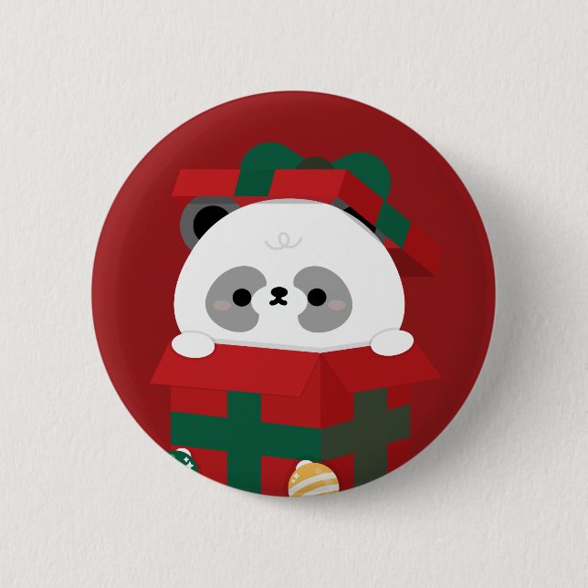 Cute Simple Roligt God jul Knapp (Framsida)