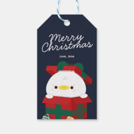 Cute Simple Roligt God jul Presentetikett