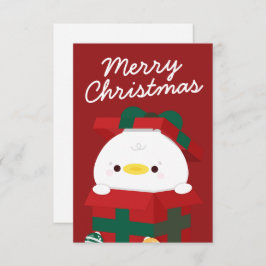 Cute Simple Roligt God jul Tack Kort