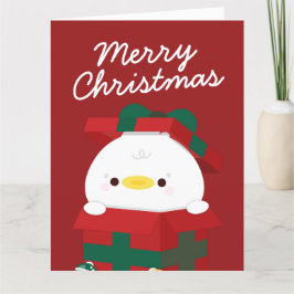 Cute Simple Roligt God jul Tack Kort
