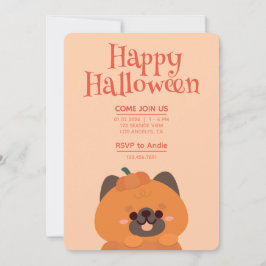 Cute Simple Roligt Halloween fest Inbjudningar