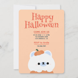 Cute Simple Roligt Halloween fest Inbjudningar