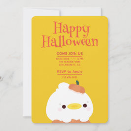 Cute Simple Roligt Halloween fest Inbjudningar