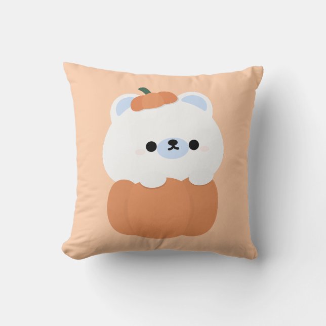 Cute Simple Roligt Halloween fest Kudde (Framsida)