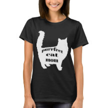 Cute SImple Roligt Modern Cat Mamma Shirt