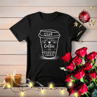 Cute Simple Roligt Oops, men kaffe först är Life T Shirt