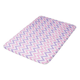 Cute Simple Rosa and Lila Geometric Line Mönster Badrumsmatta