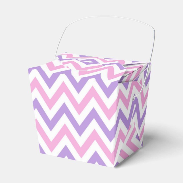 Cute Simple Rosa and Lila Geometric Line Mönster Presentaskar (Framsidan Sidan)