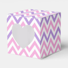 Cute Simple Rosa and Lila Geometric Line Mönster Presentaskar