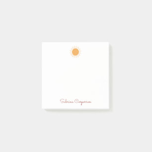 Cute simple sunshine personlig post-it block