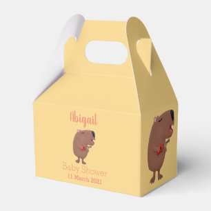 Cute singelkapybara personlig födelsedag presentaskar