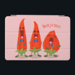Cute singing chili peppers tecknad illustration iPad mini skydd<br><div class="desc">Den här chili-hett peppartrion kommer att göra dig sjunga! Ritad i roligtens tecknad illustrerar stil för att spira upp!</div>