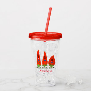 Cute singing chili peppers tecknad illustration take away mugg