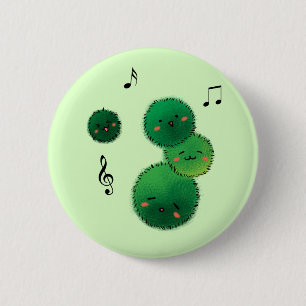 Cute Singing Marimo Moss Stack Knapp