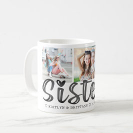 Cute SISTERS for Vänner 3-foton Kaffemugg