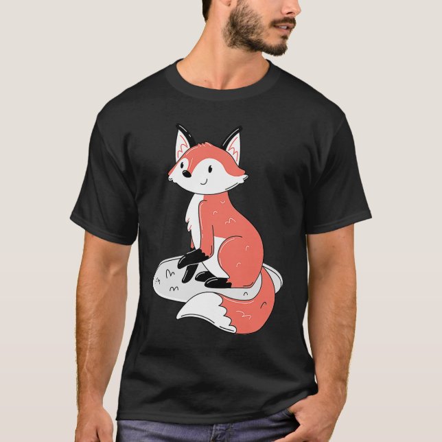 Cute Sitta Fox T Shirt (Framsida)