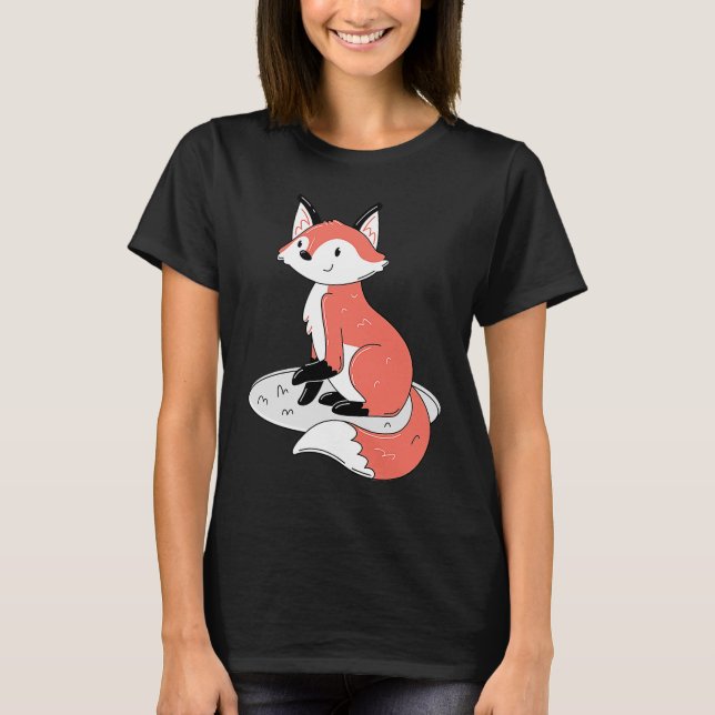 Cute Sitta Fox T Shirt (Framsida)
