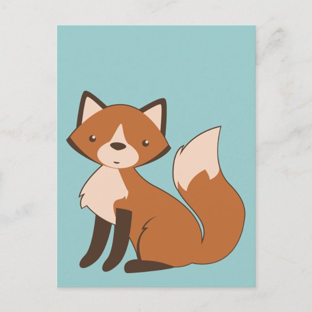 Cute Sitta Fox Vykort (Framsida)