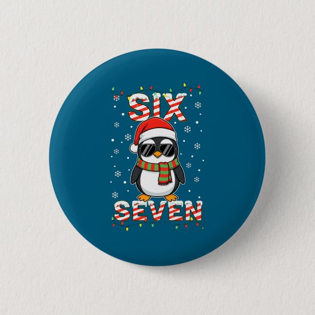 Cute Six Seven 67 Penguin Kids Christmas Holiday L Knapp (Framsida)