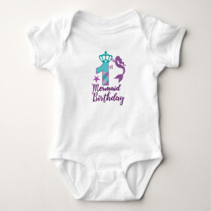 Cute Sjöjungfru 1:a födelsedag T Shirt